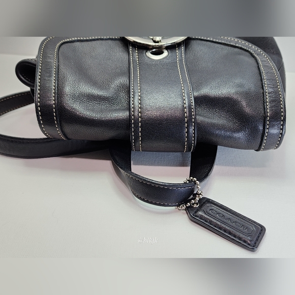 2005 Coach Soho Buckle Backpack EUC *Black/Silver* - Picture 7 of 16